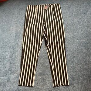 Black and White Striped Women’s Pants